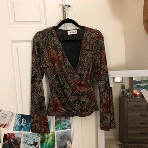 Tiger Lily Bell Sleeve Wrap Top